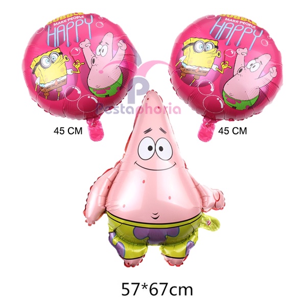 Set isi 3 Balon Foil Patrick