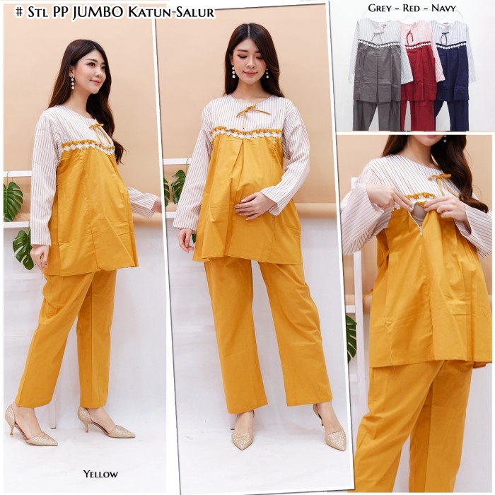 Dimensi - Baju Hamil Setelan Hamil Jumbo - Merah