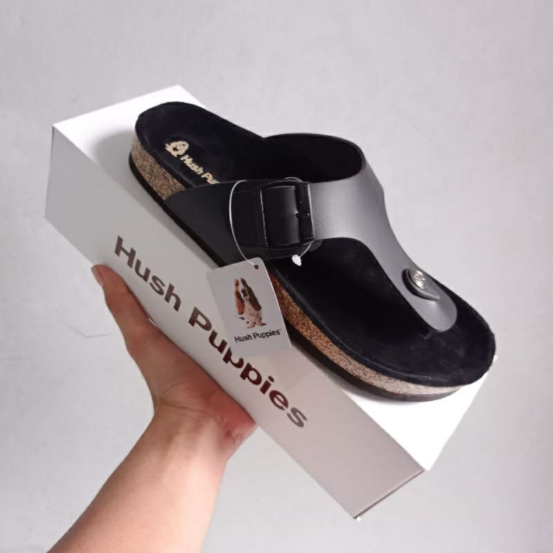 SANDAL HARIAN PRIA WANITA HUSH PUPPIES STRAP TALI KULIT CASUAL PUYUH FASHION SLOP KEKINIAN TERBARU PREMIUM PRIA WANITA