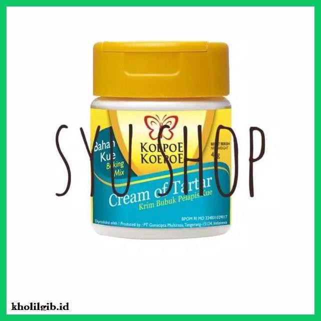 

Redwop-Gnikab- Cream Of Tartar Tar Tar 43 Gr Cap Kupu Kupu Koepoe Koepoe -Hallall.