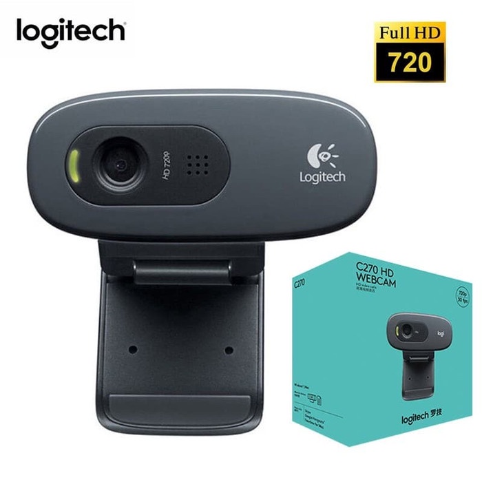 WEBCAM LOGITECH C270  HD 720P ORIGINAL GARANSI RESMI