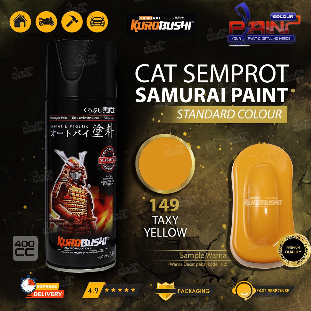 Samurai Paint 149 Taxi Yellow Cat Semprot/Pylox Helm/Motor/Gundam