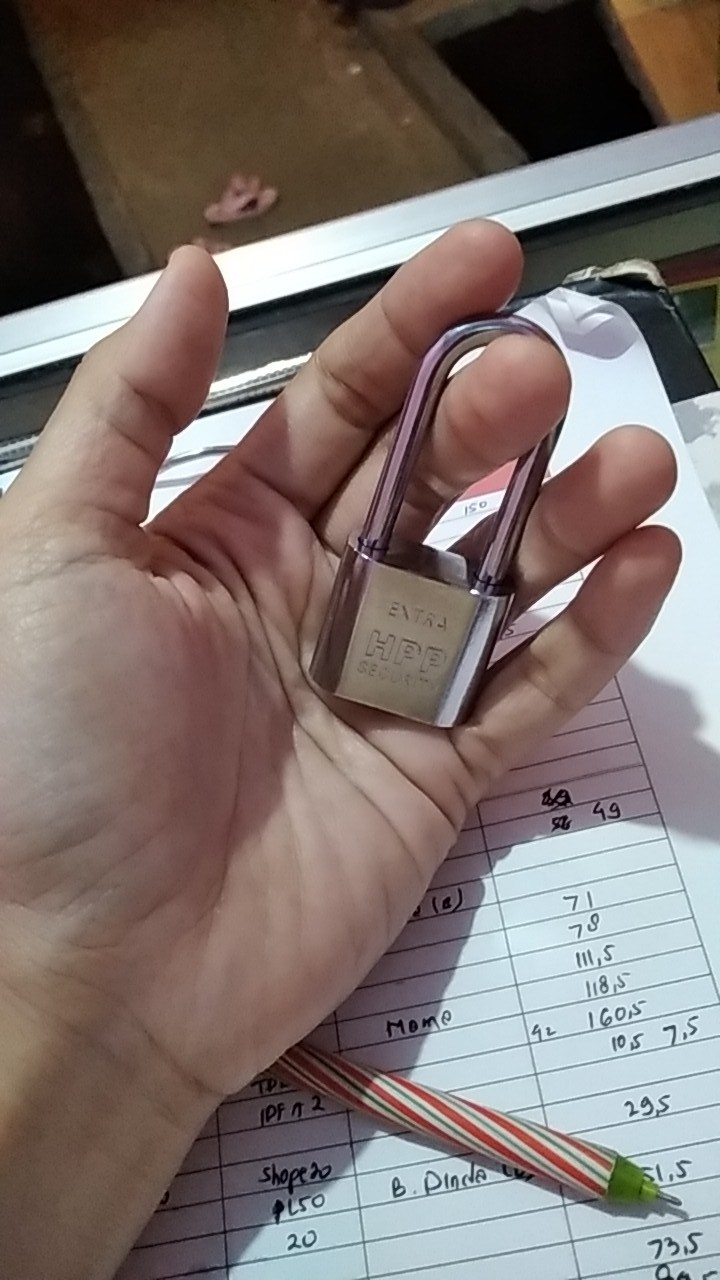 Gembok Putih 30 Mm Leher Panjang Hpp Murah