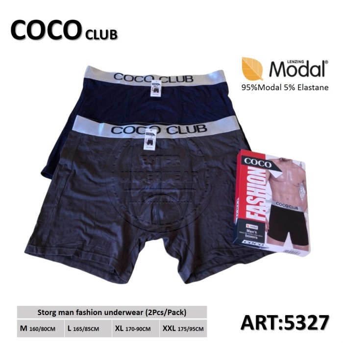 Celana Boxer Pria COCO CC 5327 ISI-2 Pcs/Pack