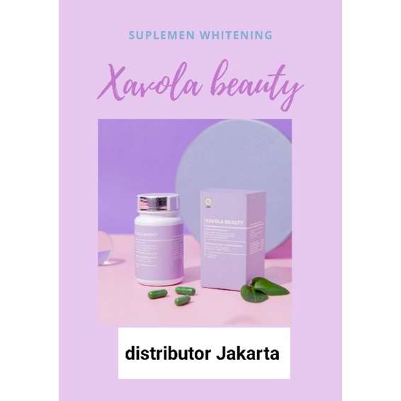 [FREE GIFT]XAVOLA BEAUTY GLUTA WHITENING CAPSULE KAPSUL PEMUTIH BADAN XAVOLA SKIN