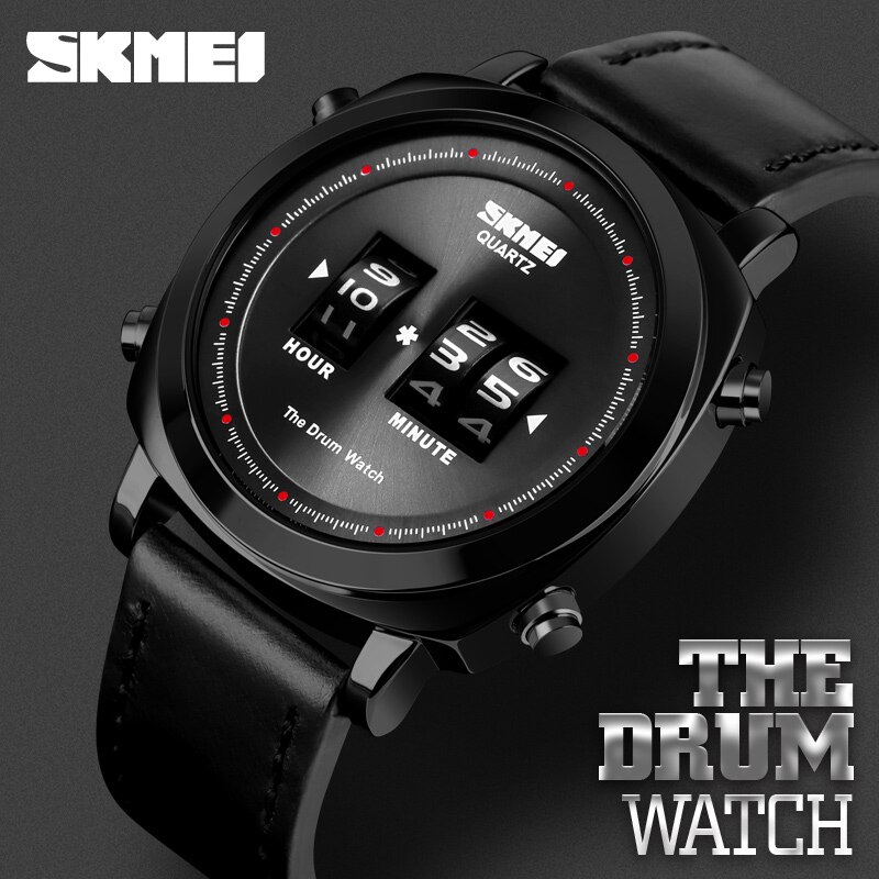 SKMEI 1519 Jam Tangan Pria Rolling Drum WK-SBY