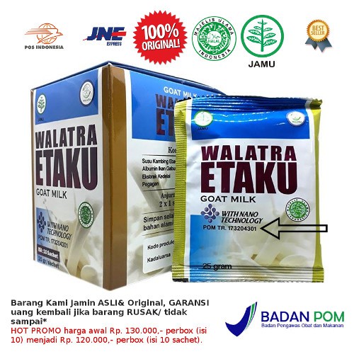 

Susu Kambing ETAKU Walatra ASLI Original GRATIS Ongkir