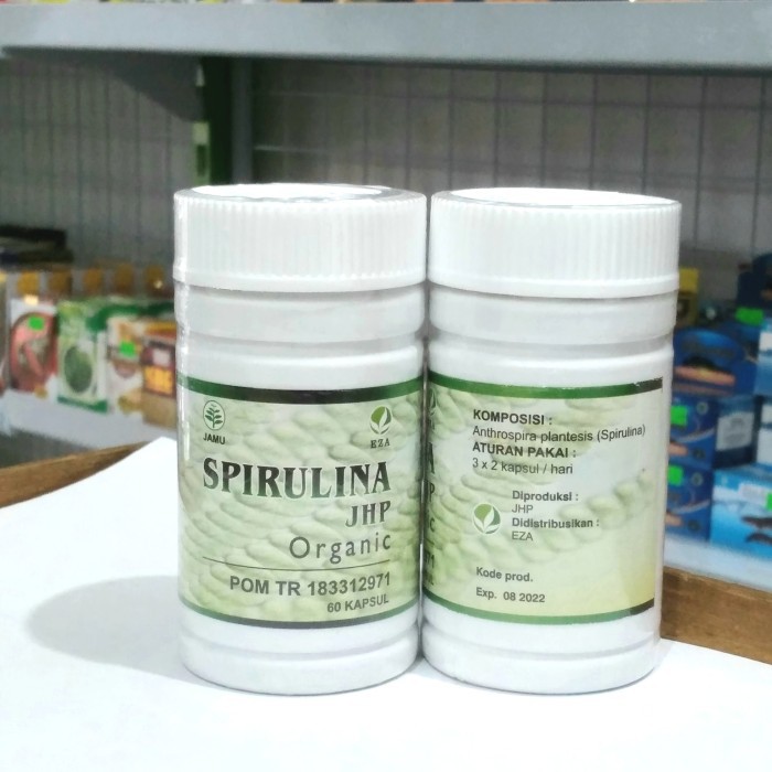 Kapsul JHP Organic ORIGINAL Spirulina EZA 60 kapsul DAYA TAHAN  TUBUH