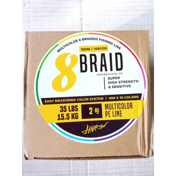 SENAR BENANG PE 2 HARROW x8  braid