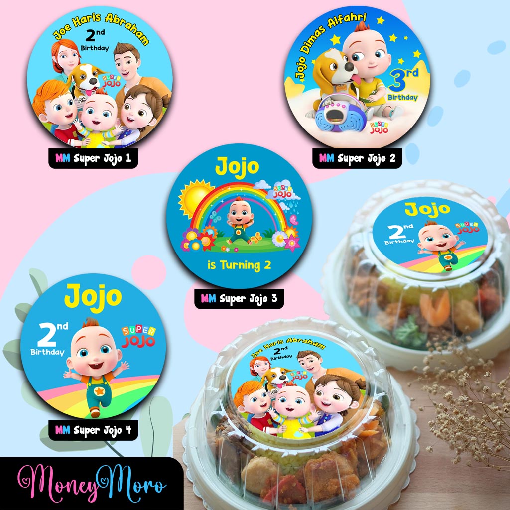 

MoneyMoro Stiker Tumpeng Mini Super Jojo Stiker Ulang Tahun Stiker Ultah Birthday