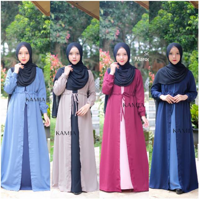 SOFIA DRESS by KAMIA - Gamis lebaran Dress lebaran ied series gamis polos gamis syari gamis simpel