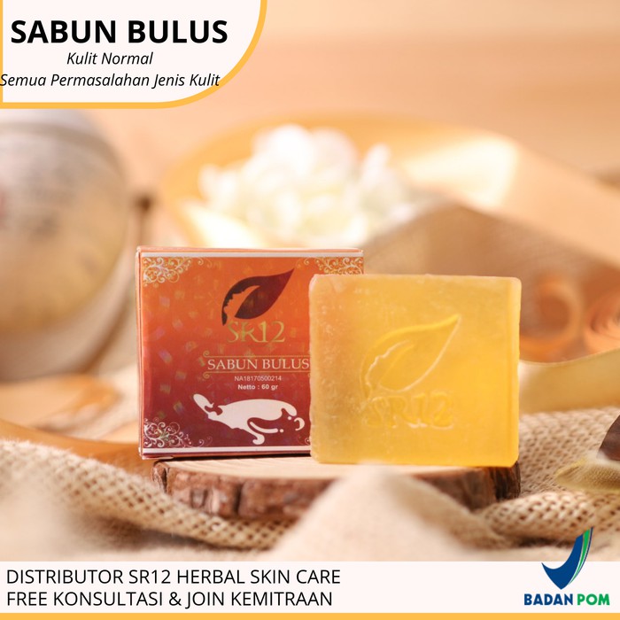 Sabun Bulus SR12/ Sabun Wajah/ Sabun Badan/ Sabun BPOM ORIGINAL TERBAIK