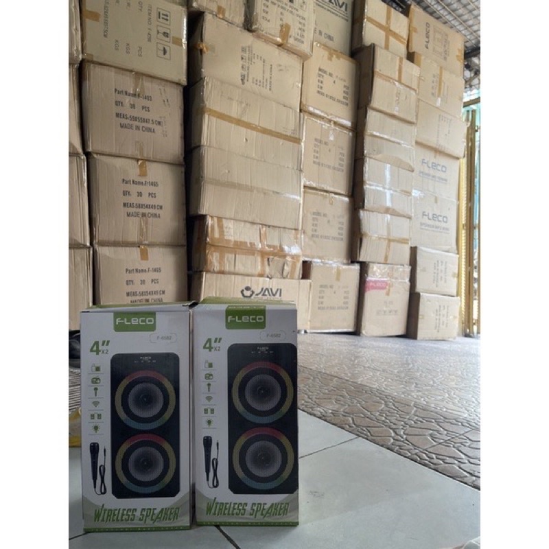 GROSIR SPEAKER FLECO ORIGINAL F6582 BONUS MIX KARAOKE