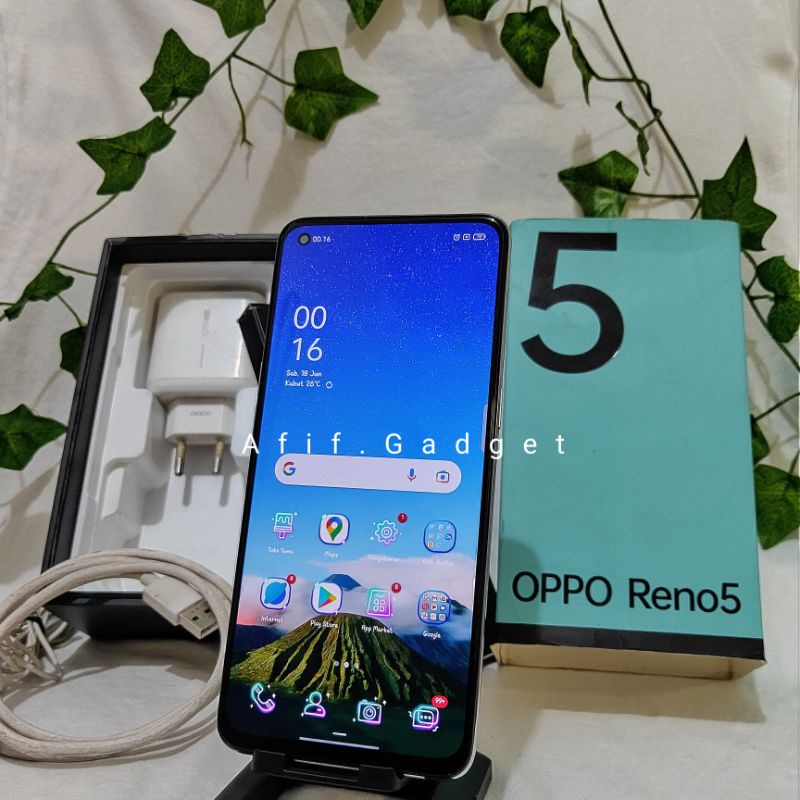 Oppo Reno 5 8/128 Second Seken Bekas Original Ex Resmi Oppo