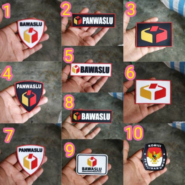 Patch tempelan patch rubber kpu bawaslu panwaslu