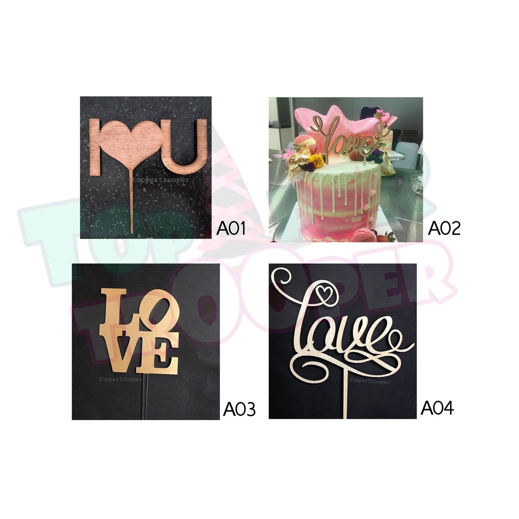 READY LOVE Cake Topper / Hiasan Kue