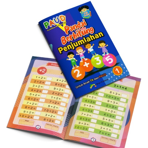 BUKU Bermain Sambil Belajar PANDAI BERHITUNG PENJUMLAHAN Untuk Anak PAUD TK PRA SEKOLAH BRIAN Bisa C