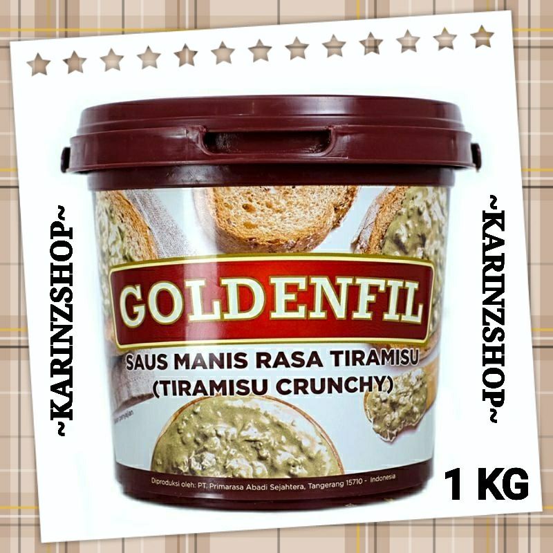 GOLDENFIL TIRAMISU CRUNCHY 1 kg Selai Tiramisu Jam