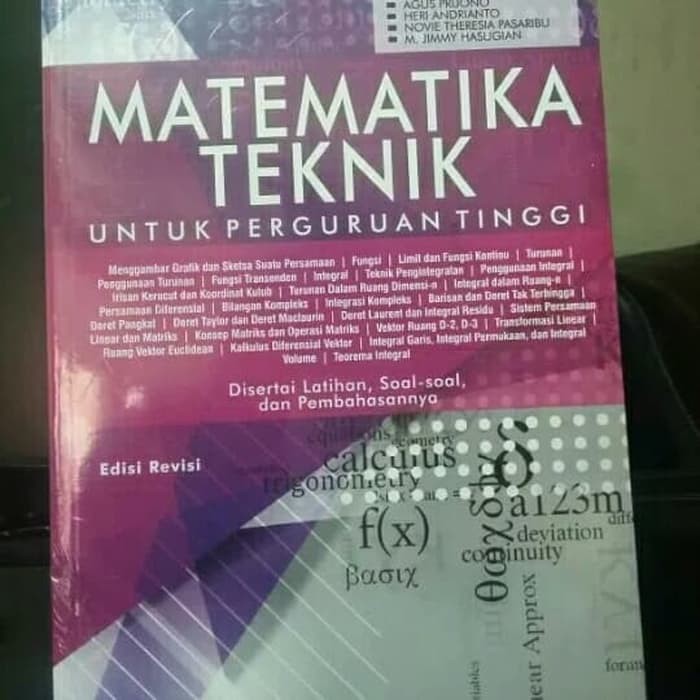 

Matematika teknik untuk perguruan tinggi edisi revisi ratna dewi