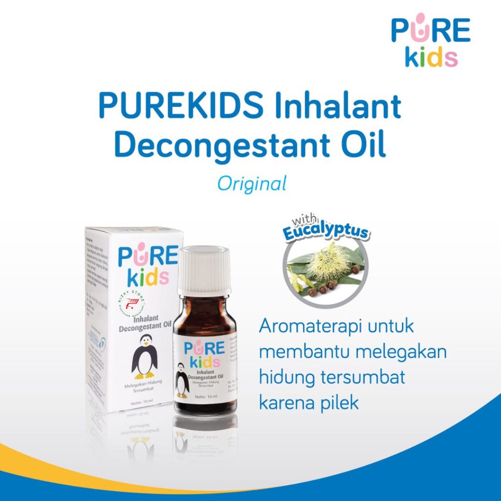 Pure BB Kids Inhalant Decongestant Oil/Aromaterapi untuk hidung tersumbat 10 ml