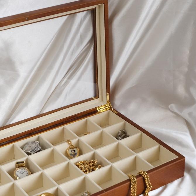 Wooden Jewelry Box 24 parts / Box Perhiasan