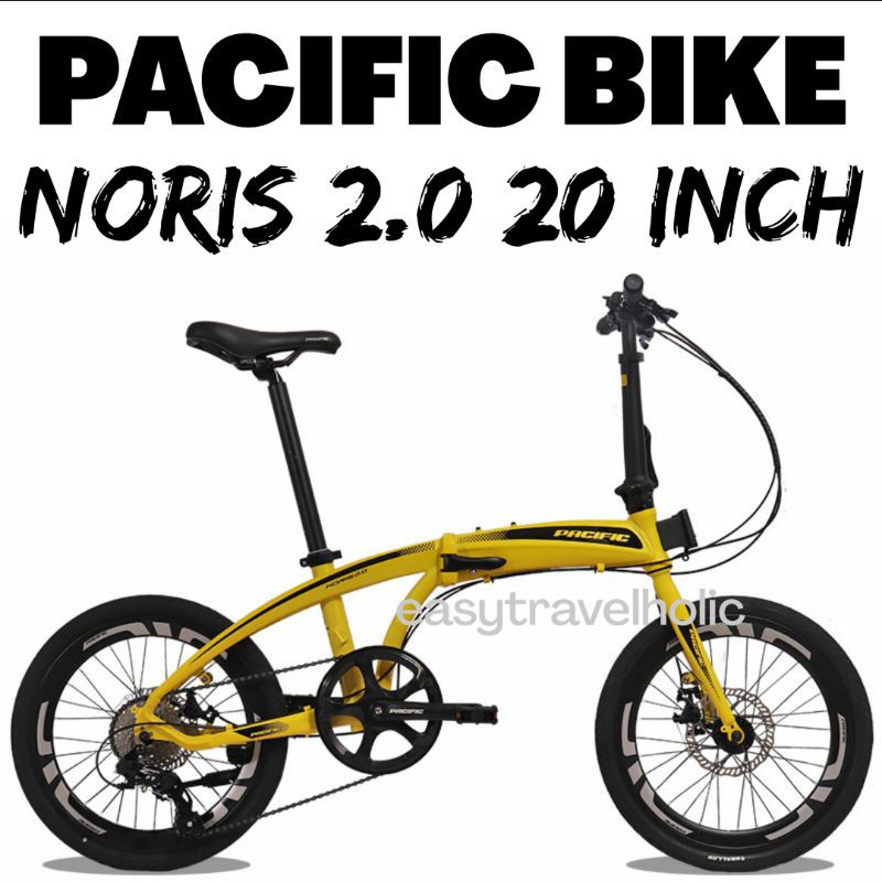 PACIFIC NORIS 2.0 20 INCH SEPEDA LIPAT FOLDING BIKE KUNING SELI BUKAN UNITED ELEMENT TROY WIMCYCLE