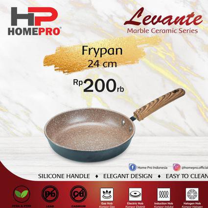 HOME PRO Ceramic Frypan Wajan Anti Lengket Keramik 24 cm - FRY PAN