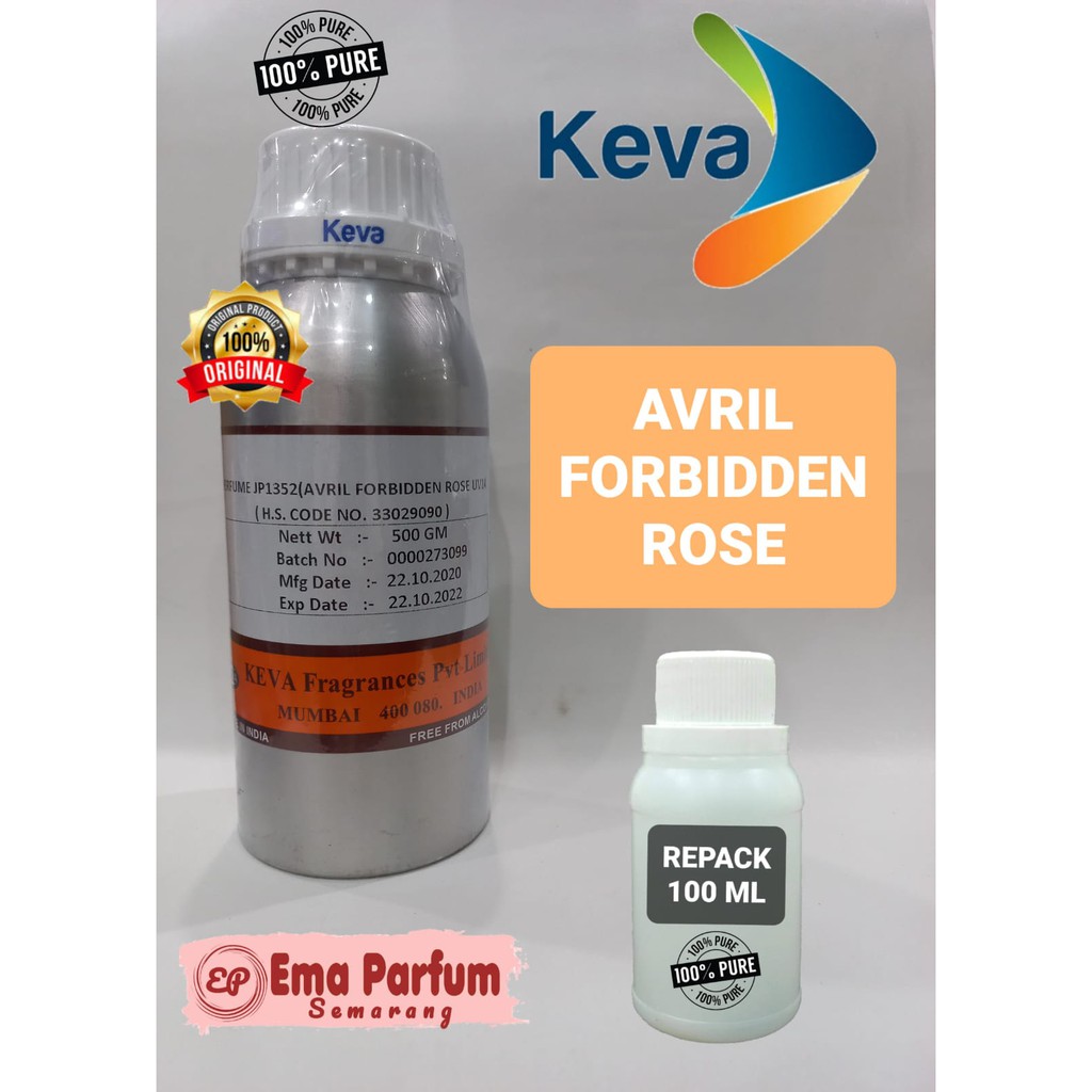 AVRIL 100 ML BY KEVA REPACK. BIBIT PARFUM MURNI 100% ORIGINAL KEVA