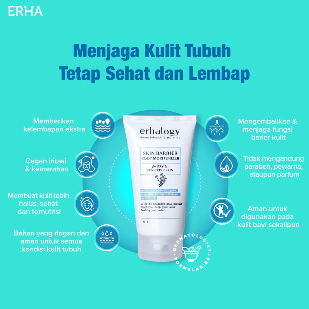 ERHA ERHALOGY GENTLE SKIN BARRIER BODY MOISTURIZER 125G
