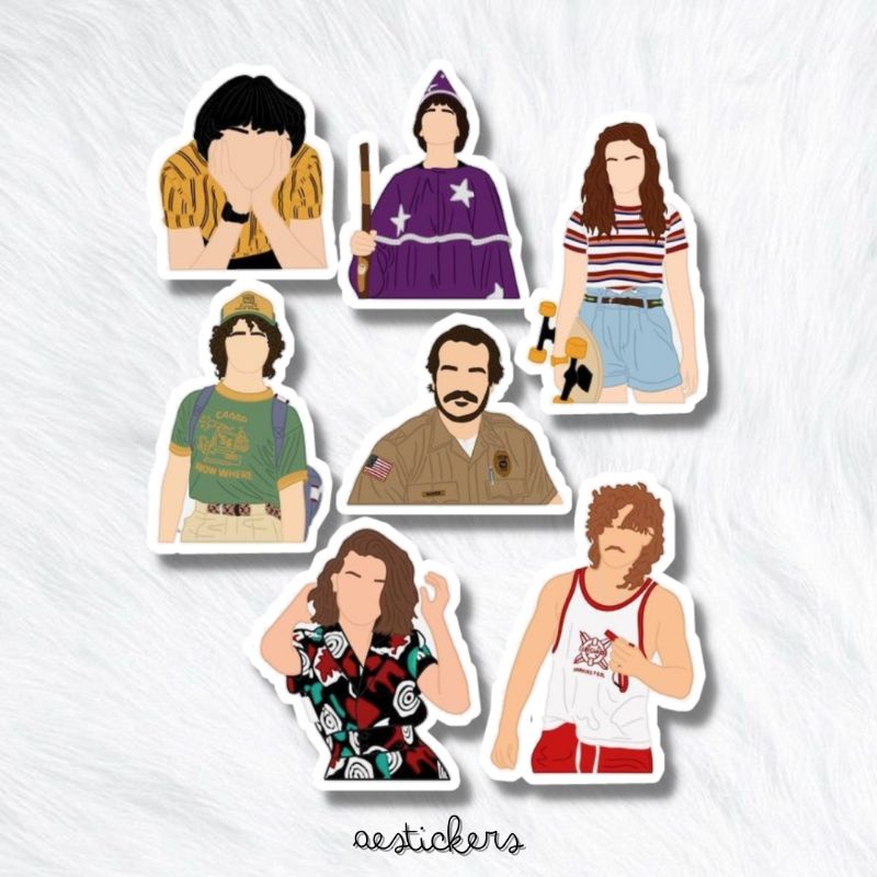 

STIKER STRANGER THINGS SERIES BY AESTICKERS