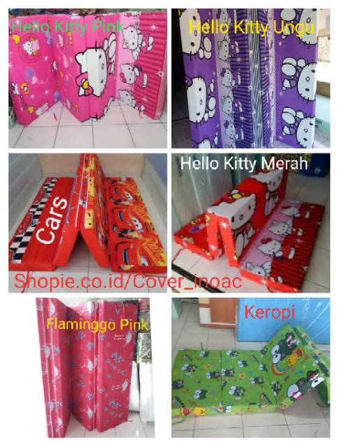 Cover/sarung kasur busa lipat 4/Lipat 2/lipet 3 tebal,5-10-15-20cm Resleting murah