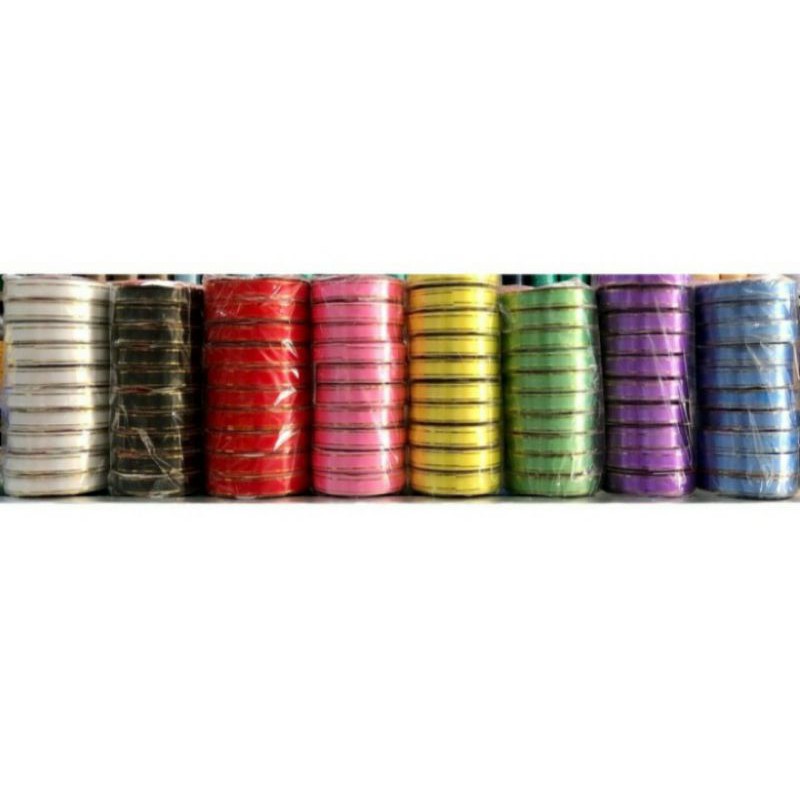

Pita kado/jepang lis emas 3/4inch 2cm isi 10Roll