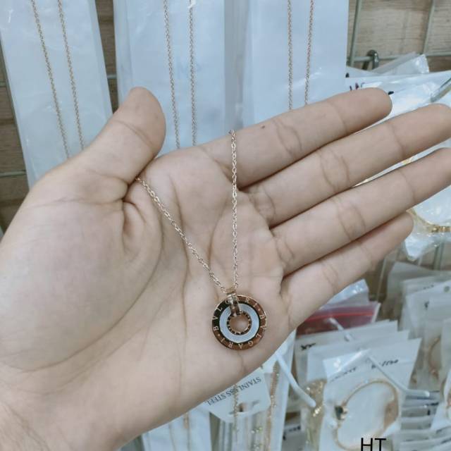Kalung Bulgari Titanium 3 warna