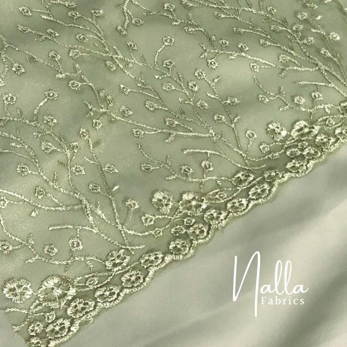 ➽ 1/2 meter Kain Kebaya Brukat Tile Prancis Motif AKAR ✮