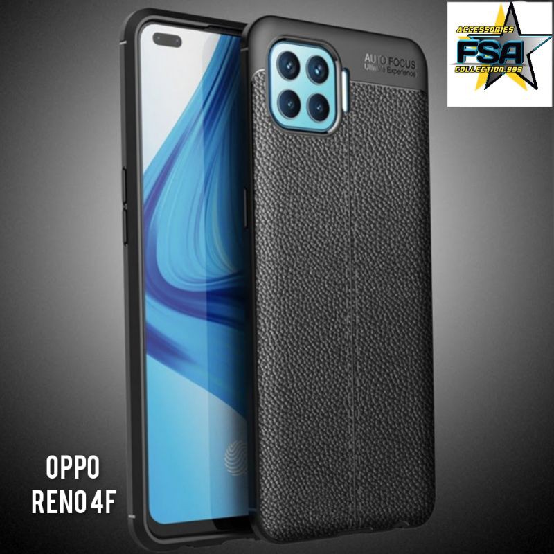 Softcase OPPO RENO 4F Autofocus Leather Case Premium Quality