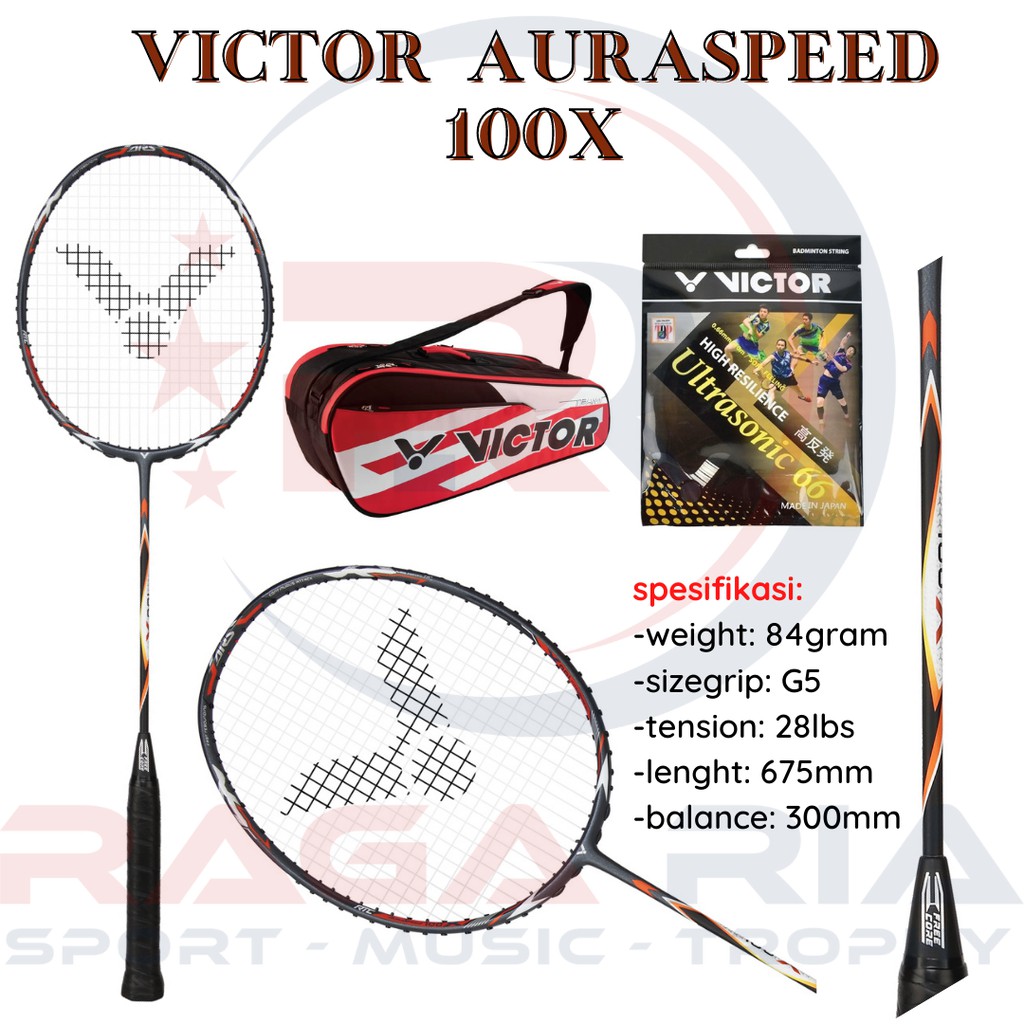 Jual Raket VICTOR AURASPEED 100X | Shopee Indonesia