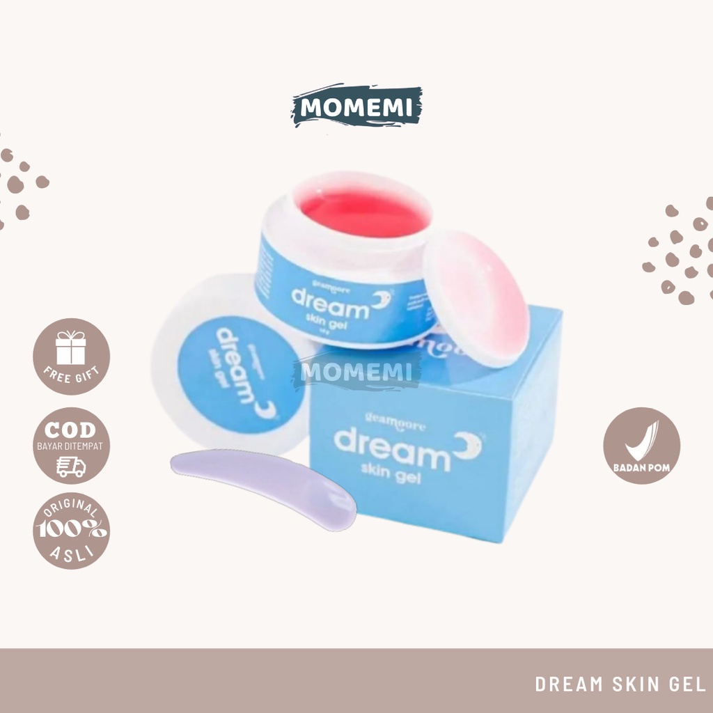 [FREE GIFT] DREAM SKIN GEL GEAMOORE / GLOWING JELLY BPOM / SLEEPING MASK GEAMOORE /RED JELLY GEAMOOR