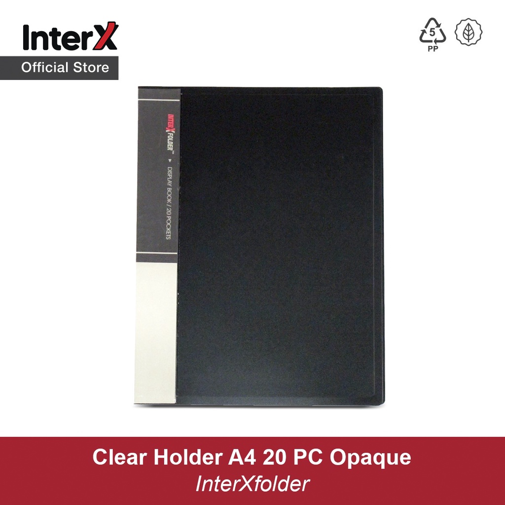 

InterX Clear Holder 20 Pc A4 Opaque