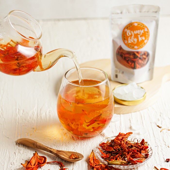 

Teh-Daun- Orange Lily Tea Sachet 10Gr - 5Gr -Daun-Teh 800 Teh-Makanan-Minuman