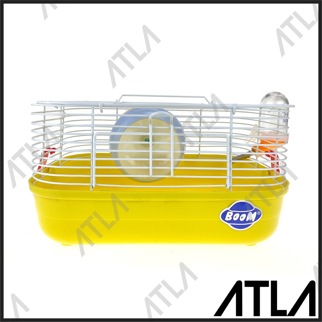 Kandang Hamster Mini Warna Rumah Hewan Peliharaan Besi Kecil KH005-Kuning