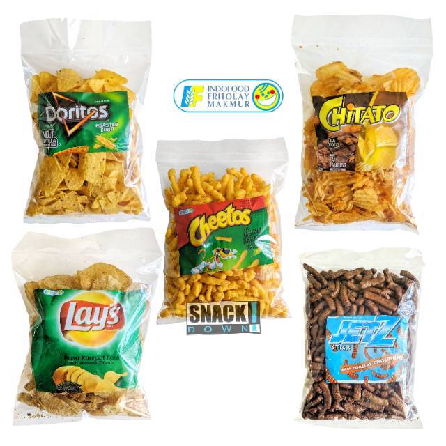 

Snack Kiloan Indofood Lays | Chitato | Cheetos | Doritos | JetZ 250g