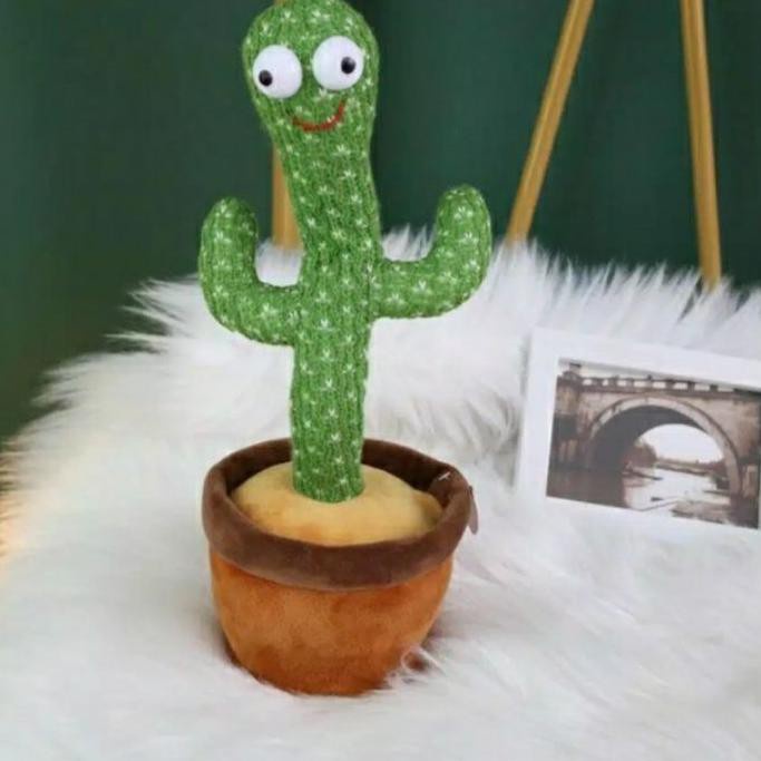 Mainan Anak Boneka Cactus Boneka Pintar Cactus Toy Boneka Cactus Yang Bisa Bicara Menari Bergoyang Original Boneka Cactus Toy Dengan Bentuk Sangat Unik Mainan Anak Pintar