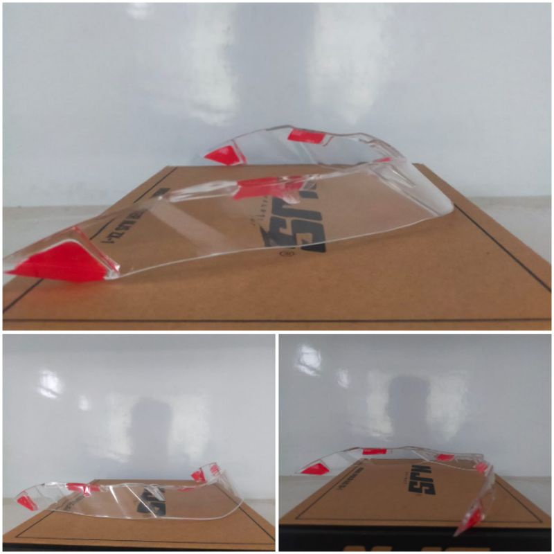 Spoiler Helm NJS ZX-1 & Kairoz (Ongkir termurah 1kg)-Clear