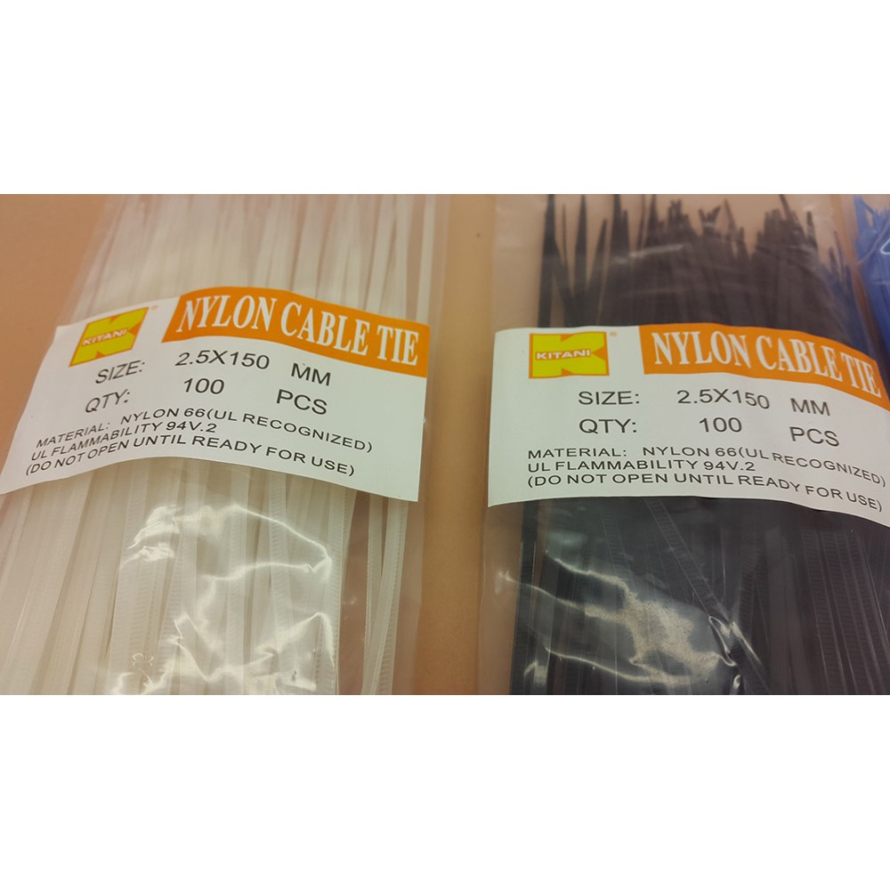 Kabel Tis / Cable Tie / Kabel Ties 15 cm Merk KITANI