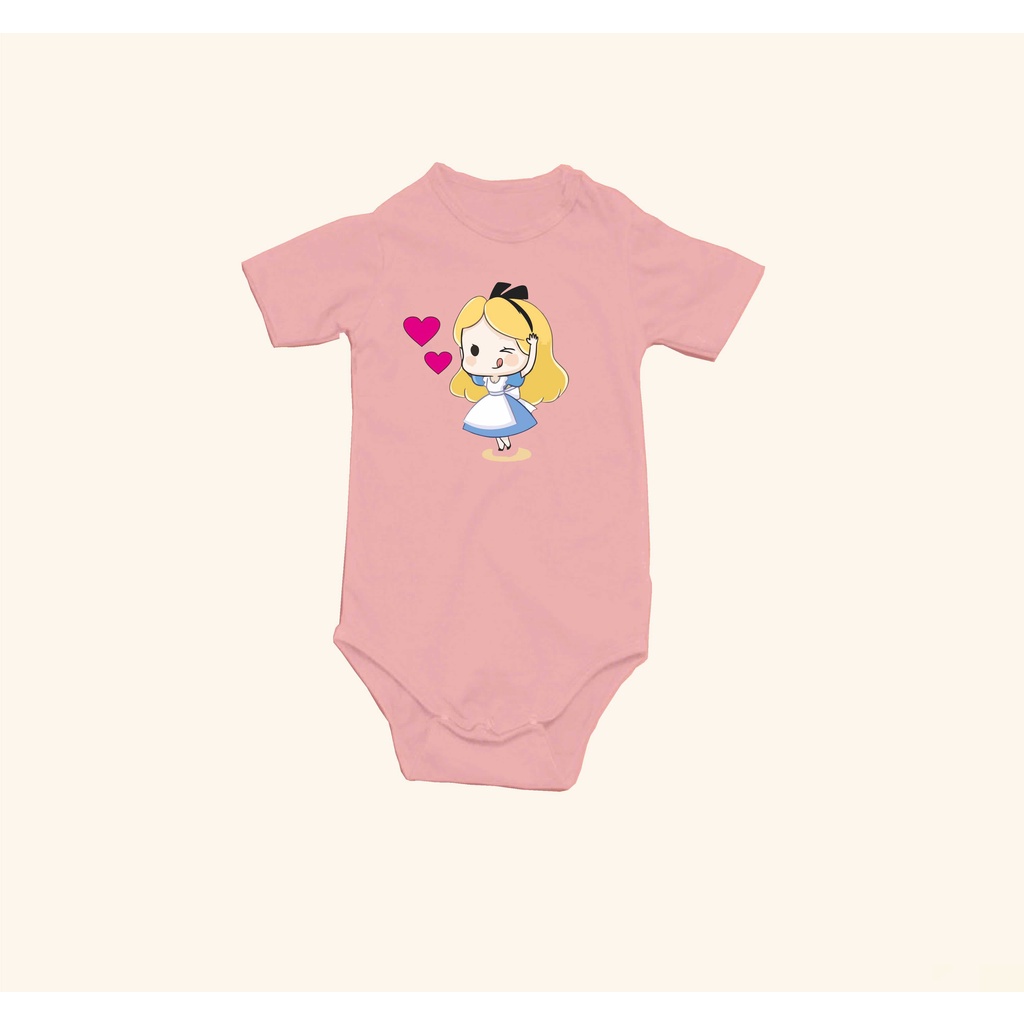 Jumper Anak Bayi / Romper  Motif Cinderella  Usia 0 sd 6 Bula