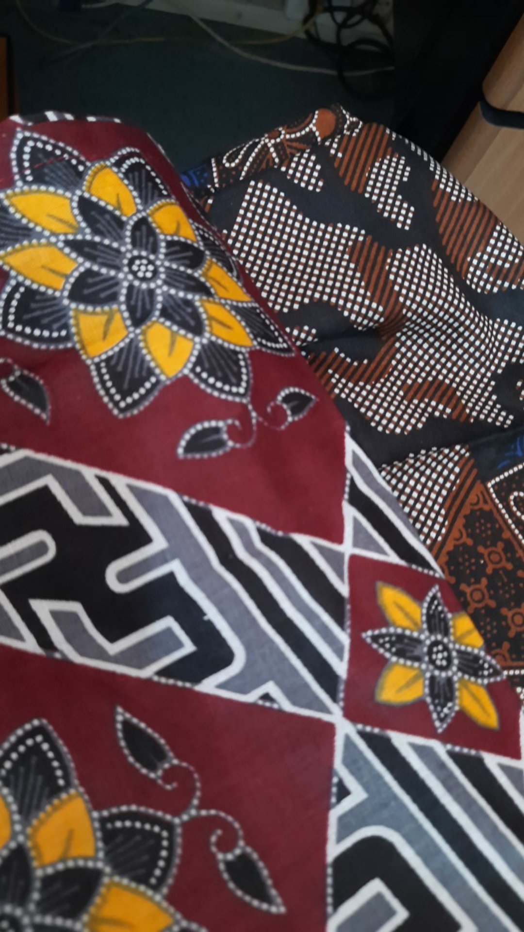 Batik Couple Keluarga Sania Ruffle Ori Ndoro Jowi Dnt Motif Sakura Merah Termurah Shopee