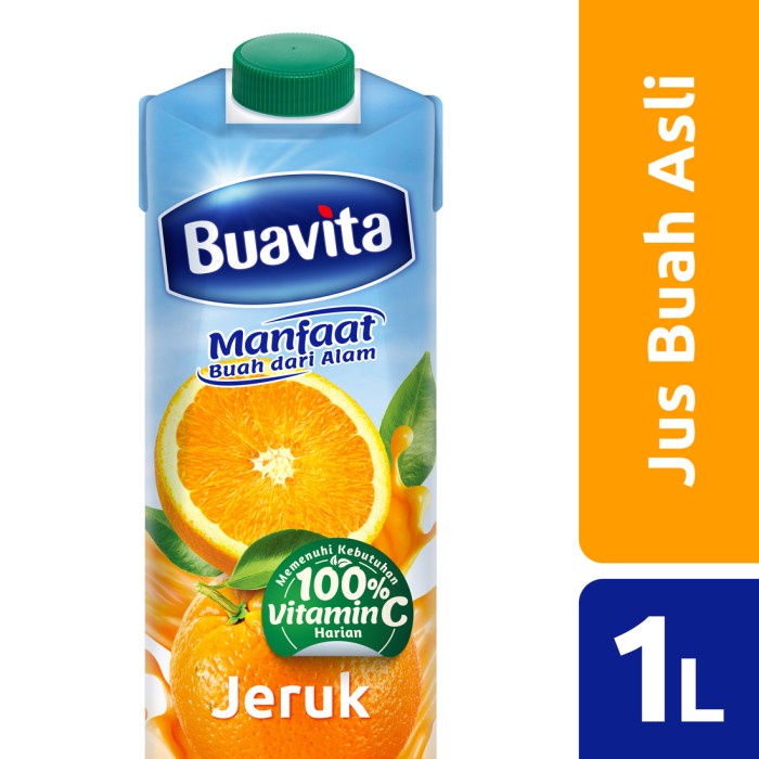 

b01n1nh Buavita Jus Jeruk Orange Juice Buah Asli 1Liter Ds201Fs