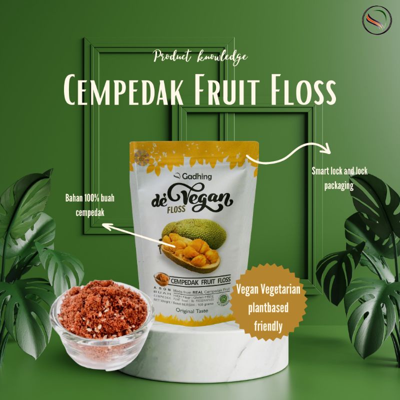 

Abon Vegan Vegetarian "Gadhing De'Vegan"pouch 100 gr original