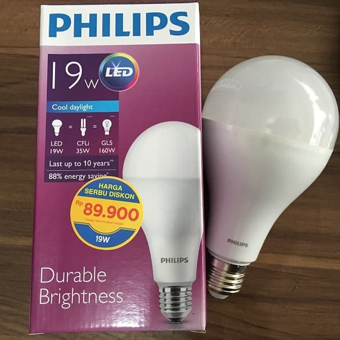 Lampu LED Philips Jumbo 19W 19 Watt Gudang Pabrik Hall Promo Murah