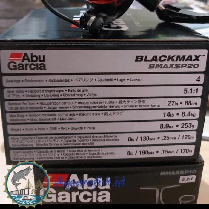 Reel Pancing reel abu garcia black max spinning bmax sp20